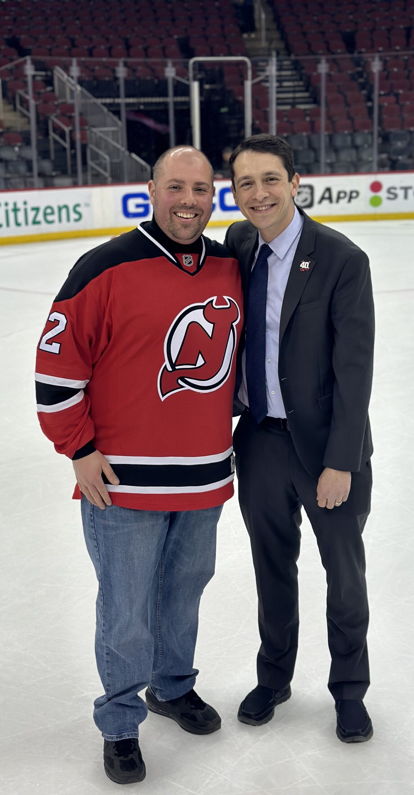 Adam Hamway with NJ Devils Fan